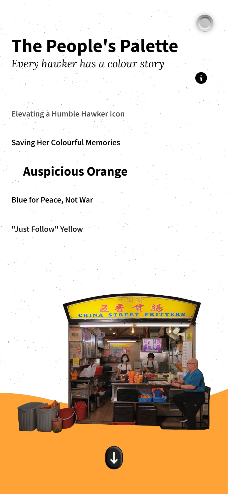 the people's palette story, opening on china street fritters at maxwell food centre